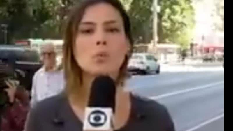 Homem faz gesto obsceno ao vivo no 'SPTV' - Reprodução