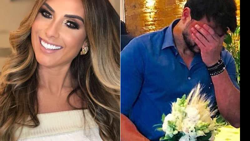 Noivo de Nicole Bahls refaz pedido de casamento - Reprodução