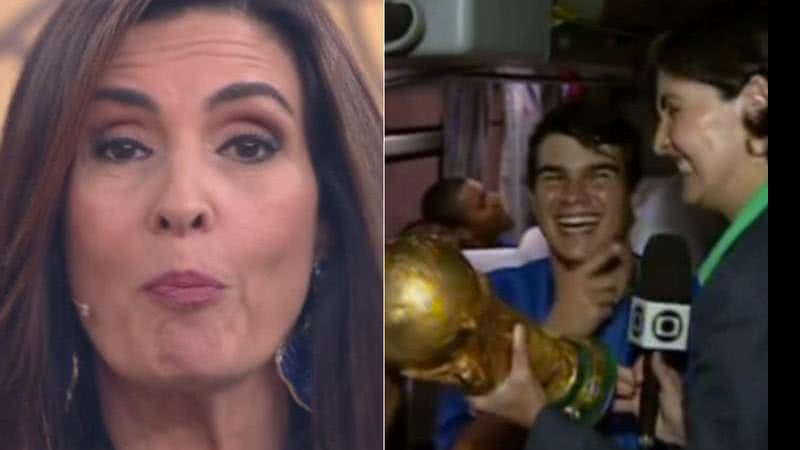 Fátima Bernardes relembra responsabilidade ao erguer a taça em 2002 - Reprodução