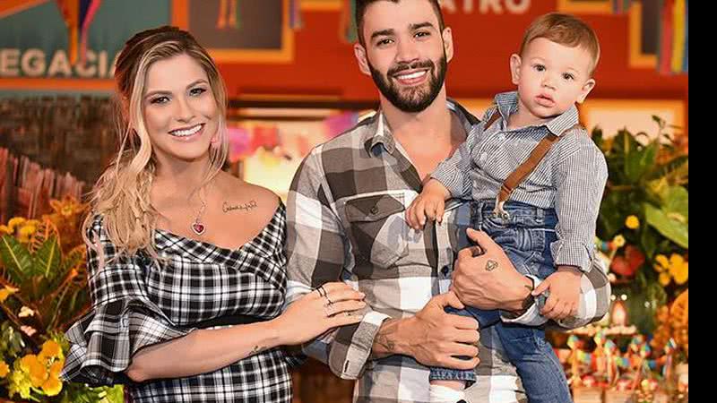 Andressa Suita e Gusttavo Lima comemoram o primeiro aniversário de Gabriel - Reprodução