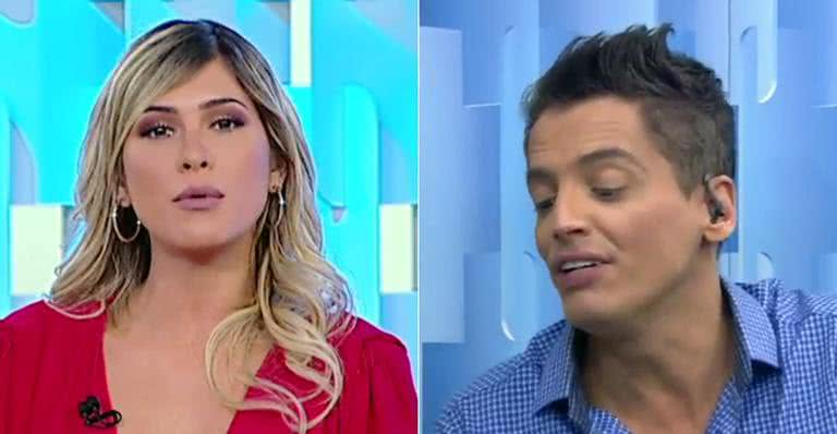 Leo Dias e Lívia Andrade discordam ao vivo - Reprodução