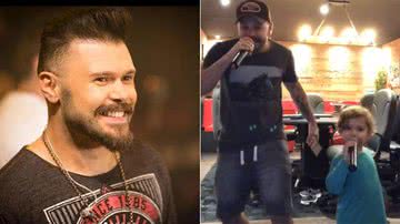 Filho do sertanejo Marcos, da dupla com Belutti, rouba a cena ao cantar hit - Reprodução/Instagram