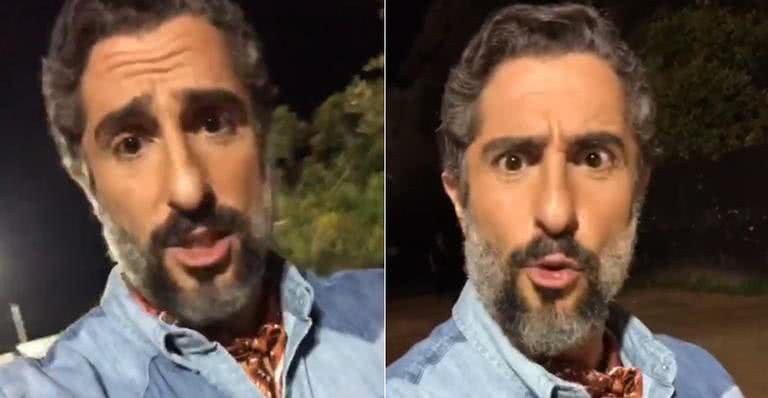 Após sufoco e correria nos bastidores, Marcos Mion se pronuncia nas redes sociais: ''Que treta'' - Reprodução