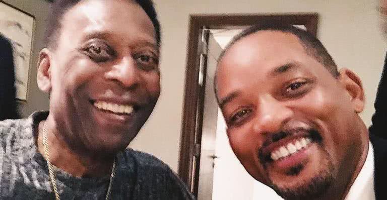 Pelé e Will Smith - Reprodução/Instagram