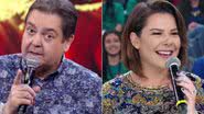 Faustão alfineta intimidade entre Fernanda Souza e Thiaguinho e ela rebate: ''Eu sou da paz'' - Reprodução