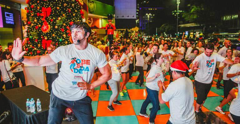 Reginaldo Sama, da Dança dos Famosos, reúne fãs em aulão em São Paulo - Juan Cogo/Divulgação