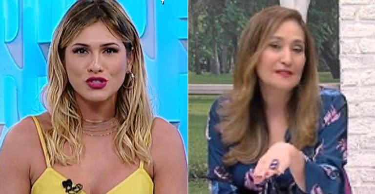 Ao vivo em suas emissoras, Sonia Abrão e Livia Andrade trocam farpas - Reprodução