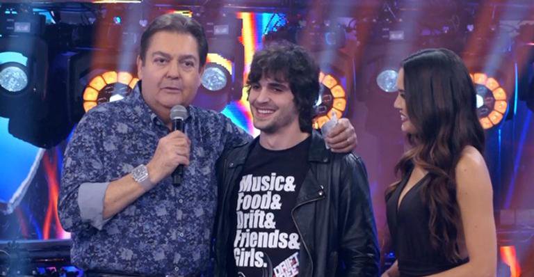 Faustão e Fiuk na Dança dos Famosos - Reprodução / Globo