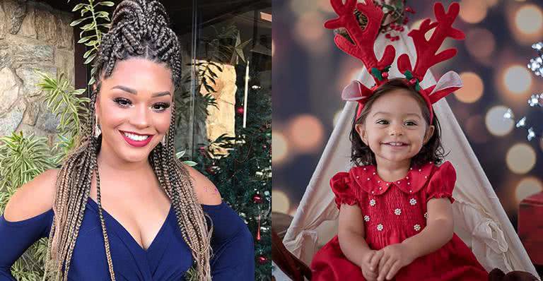 Juliana Alves quebra a internet ao mostrar o ensaio de Natal da filha, Yolanda - Reprodução / Instagram; Dani Badaró