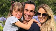 César Tralli compartilha foto de Tici e Rafa e se emociona: ''Minhas três meninas'' - Reprodução Instagram