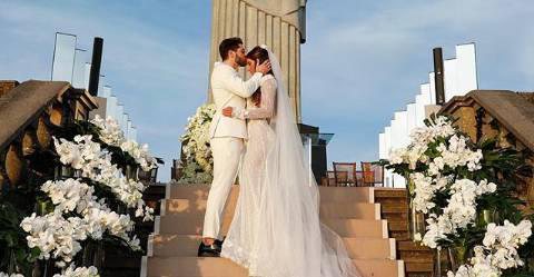 Alok e Romana se casaram aos pés do Cristo Redentor - Reprodução/Instagram