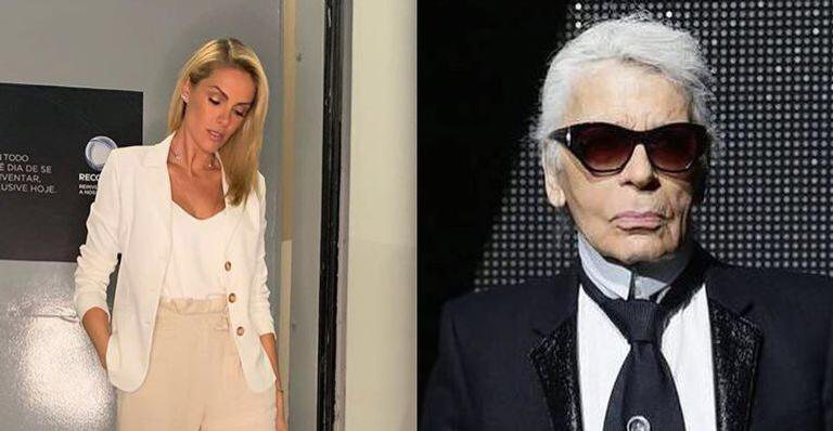 Ana Hickmann e Karl Lagerfeld - Reprodução/Instagram