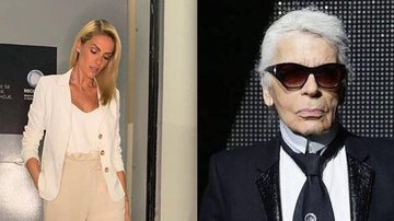 Ana Hickmann e Karl Lagerfeld - Reprodução/Instagram