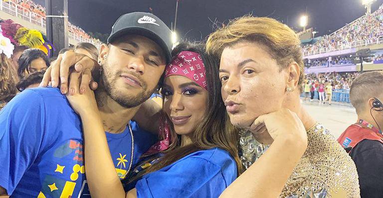 Neymar Jr, Anitta e David Brazil - Reprodução / Instagram