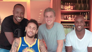 Thiaguinho, Neymar, Luciano Huck e Rafael Zulu - Reprodução/Instagram