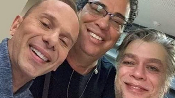 Rafael Ilha mostra foto com Walter Casagrande Fábio Assunção - Reprodução / Instagram