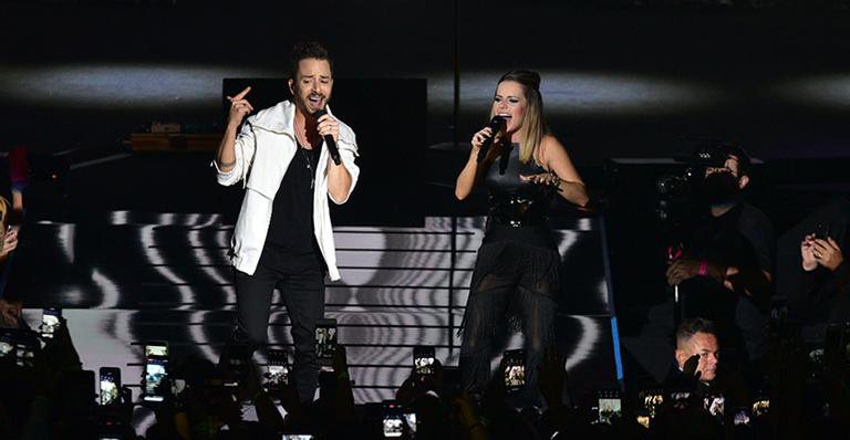 Sandy e Junior em pocket show - Leo Franco / AgNews