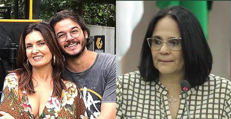 Fátima Bernardes, Túlio Gadelha e Damares Alves - Reprodução/Instagram