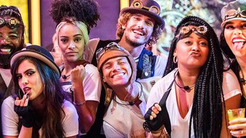 Rodrigo, Hana, Alan, Gabi, Rízia, Danrley e Elana - Globo