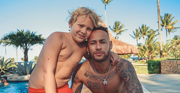 Neymar Jr e o filho Davi Lucca - Reprodução/Instagram