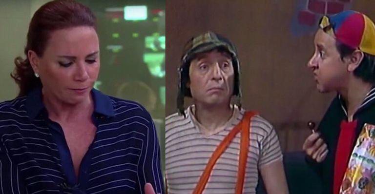 Leilane Neubarth, Roberto Gómez Bolaños, o Chaves, e Carlos Villagrán, o Quico - Reprodução