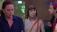 Leilane Neubarth, Roberto Gómez Bolaños, o Chaves, e Carlos Villagrán, o Quico - Reprodução