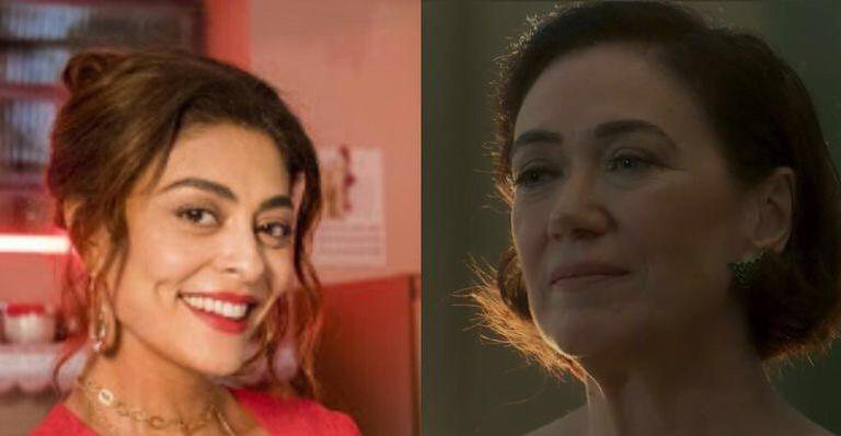 Juliana Paes como Maria da Paz e Lilia Cabral como Valentina Marsala, em O Sétimo Guardião - Reprodução/Globoplay