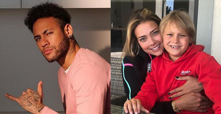 Neymar Jr, Carol Dantas e Davi Lucca - Reprodução / Instagram