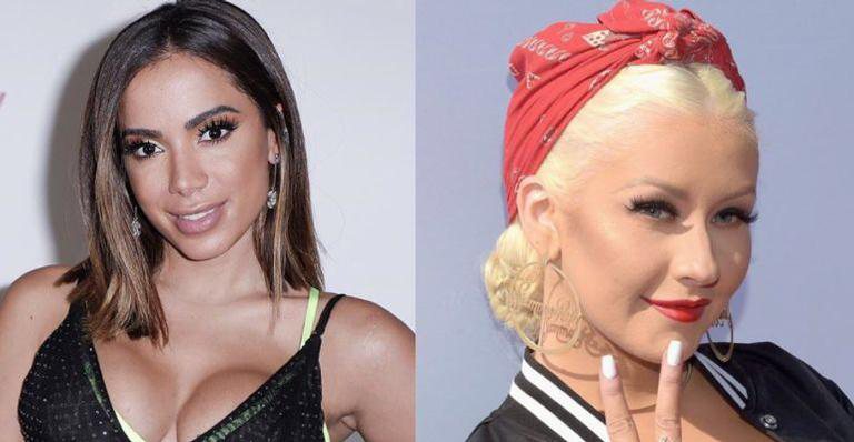 Anitta e Christina Aguilera - Reprodução