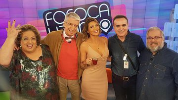 Caco Rodrigues com os apresentadores do Fofocalizando - Reprodução / Instagram