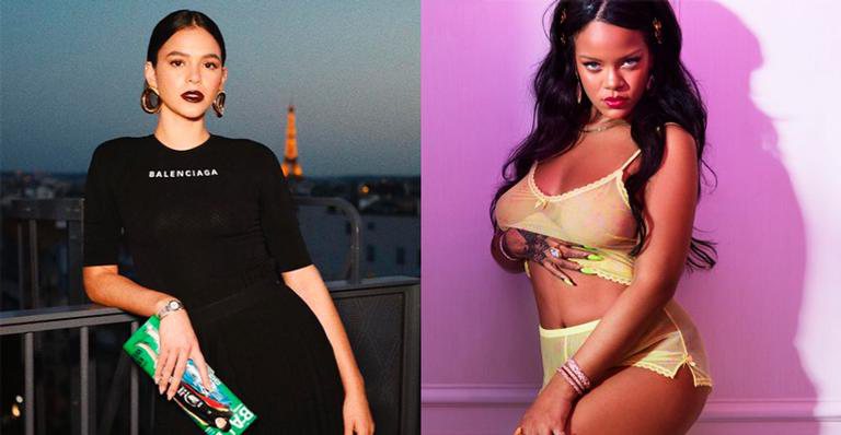 Brunna Marquezine e Rihanna - Reprodução/Instagram