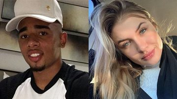 Gabriel Jesus e Julia Schiavi - Reprodução / Instagram