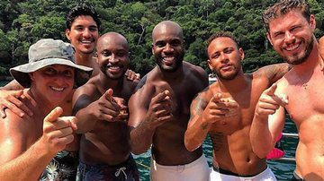 Neymar Jr., Luciano Huck, Thiaguinho, Rafael Zulu, Gabriel Medina e Bruno Rezende - Reprodução/Instagram