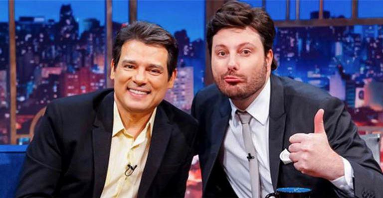 Celso Portiolli e Danilo Gentili no 'The Noite' - Reprodução / Instagram