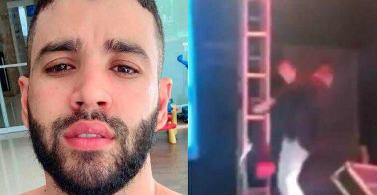 Gusttavo Lima é atingido durante show e reação surpreende - Reprodução / Instagram