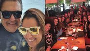 Faustão e a esposa levam equipe do 'Domingão' para jantar - Reprodução / Instagram