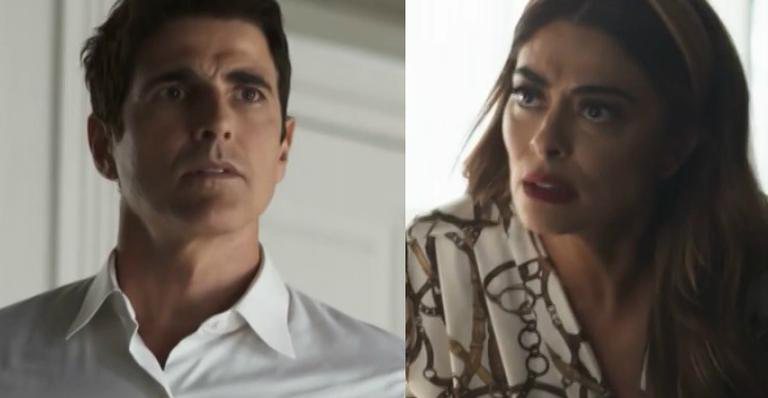 Reynaldo Gianecchini como Régis e Juliana Paes como Maria da Paz em 'A Dona do Pedaço' - Reprodução/TV Globo