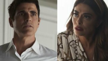 Reynaldo Gianecchini como Régis e Juliana Paes como Maria da Paz em 'A Dona do Pedaço' - Reprodução/TV Globo