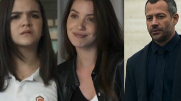 Mel Maia, Nathalia Dill e Malvino Salvador em 'A Dona do Pedaço' - Reprodução/TV Globo