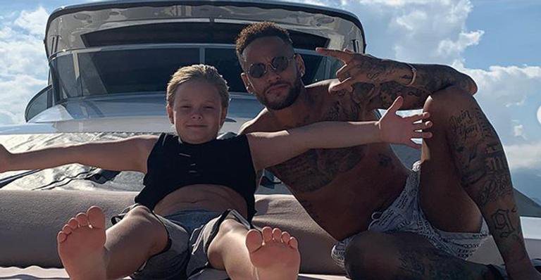 Neymar Jr com o filho, Davi Lucca - Reprodução / Instagram