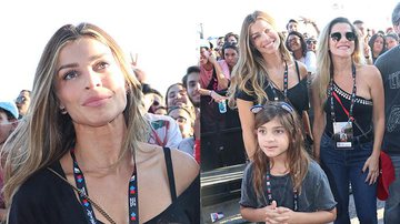 Grazi Massafera leva a filha, Sofia, ao Rock in Rio e encontra a atriz Ingrid Guimarães - Rogério Fidalgo / AgNews