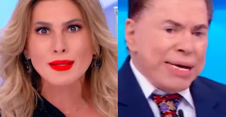 Silvio Santos tenta fazer Lívia Andrade incorporar espírito no 'Programa Silvio Santos' - Reprodução/SBT