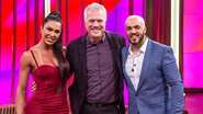 Gracyanne Barbosa, Pedro Bial e Belo no programa Conversa com Bial - Globo/Fábio Rocha