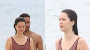 Nathalia Dill surge com maiô estiloso em dia de praia no Rio de Janeiro - Divulgação / AgNews