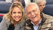 Carlos Alberto de Nóbrega e a esposa: perrengue em voo - Reprodução