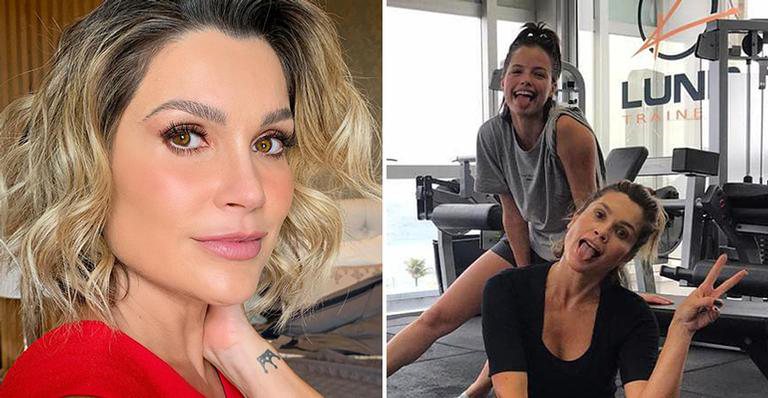 Flávia Alessandra se acaba em dia fitness com Agatha Moreira - Instagram