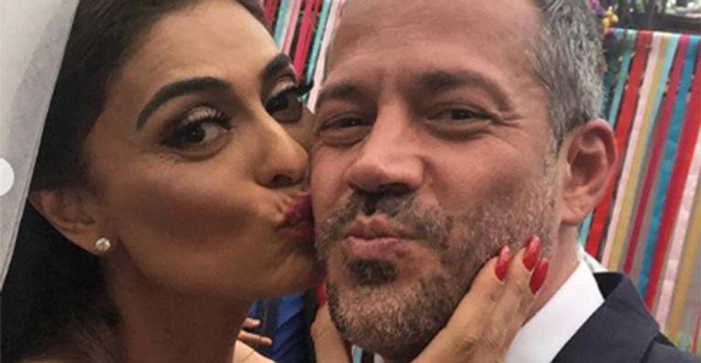 Juliana Paes surge vestida de noiva nos bastidores de A Dona do Pedaço - Instagram