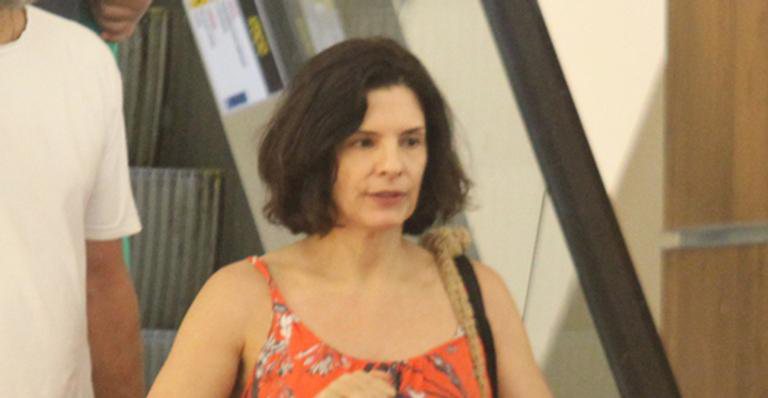 Helena Ranaldi faz rara aparição com o marido em shopping no Rio - Rodrigo Adao / AgNews