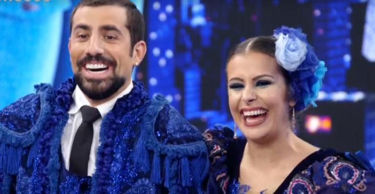 Kaysar Dadour entrega 'algo mais' com bailarina do Faustão - Reprodução