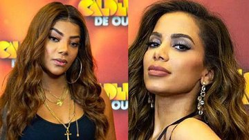 Anitta e Ludmilla se reencontram nos bastidores do Caldeirão - Reprodução/TV Globo